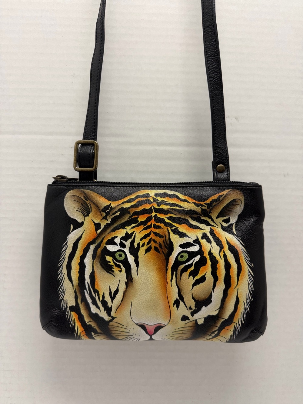 Anuschka Hand Painted Leather Small Crossbody Bag